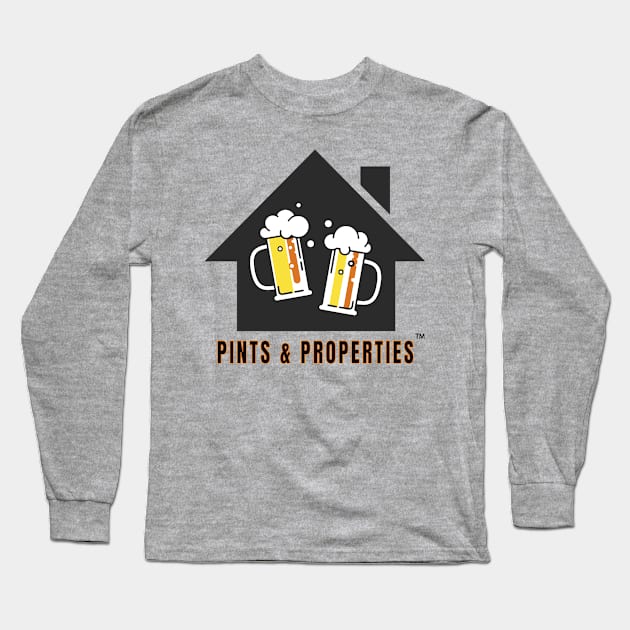 Pints and Properties Logo Long Sleeve T-Shirt by Five Pillars Nation